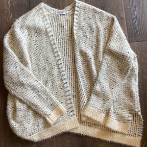Black and cream fizzy cardigan